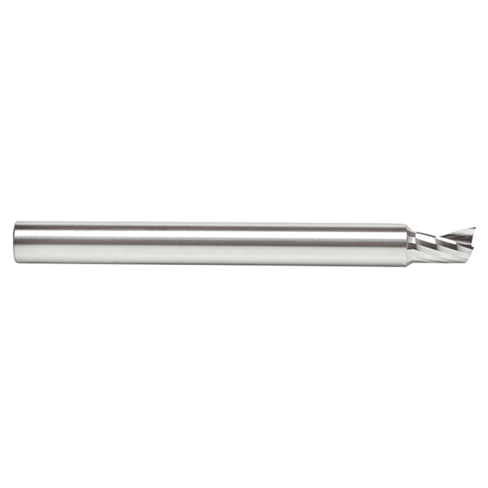 6mm Dia x 8mm Metric Solid Carbide CNC Spiral 'O' Single Flute, Plastic Cutting, 6mm Shank, 64mm Long Up-Cut Router Bit Alt 2 - Image