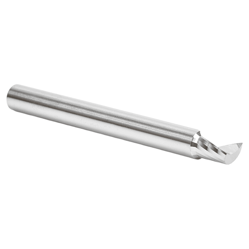 6mm Dia x 8mm Metric Solid Carbide CNC Spiral 'O' Single Flute, Plastic Cutting, 6mm Shank, 64mm Long Up-Cut Router Bit Alt 3 - Image
