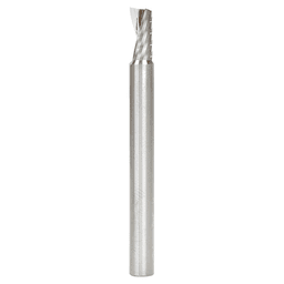 6mm Dia x 12mm Metric Solid Carbide CNC Spiral 'O' Single Flute, Plastic Cutting, 6mm Shank, 64mm Long Up-Cut Router Bit Alt 1 - Image