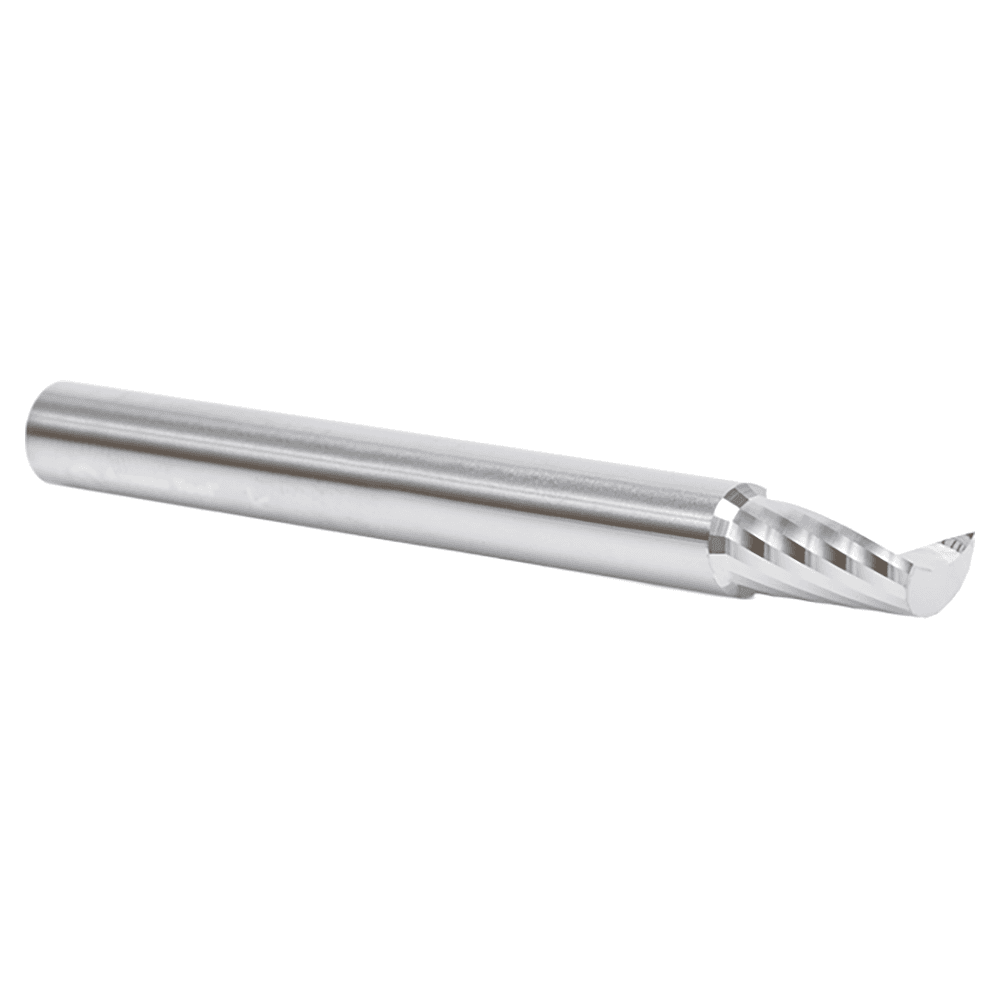 6mm Dia x 12mm Metric Solid Carbide CNC Spiral 'O' Single Flute, Plastic Cutting, 6mm Shank, 64mm Long Up-Cut Router Bit Alt 3 - Image