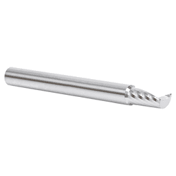 6mm Dia x 12mm Metric Solid Carbide CNC Spiral 'O' Single Flute, Plastic Cutting, 6mm Shank, 64mm Long Up-Cut Router Bit Alt 3 - Image