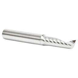 8mm Dia x 25mm Metric Solid Carbide CNC Spiral 'O' Single Flute, Plastic Cutting, 8mm Shank, 64mm Long Up-Cut Router Bit Alt 3 - Image