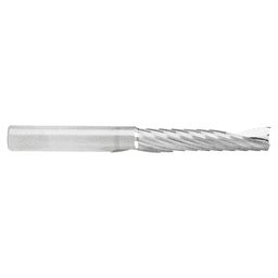 8mm Dia x 38mm Metric Solid Carbide CNC Spiral 'O' Single Flute, Plastic Cutting, 8mm Shank, 76mm Long Up-Cut Router Bit Alt 2 - Image