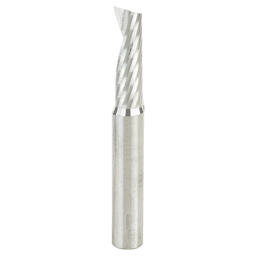 10mm Dia x 30mm Metric Solid Carbide CNC Spiral 'O' Single Flute, Plastic Cutting, 10mm Shank, 76mm Long Up-Cut Router Bit Alt 1 - Image