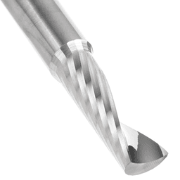 10mm Dia x 30mm Metric Solid Carbide CNC Spiral 'O' Single Flute, Plastic Cutting, 10mm Shank, 76mm Long Up-Cut Router Bit Alt 4 - Image