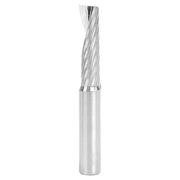 10mm Dia x 35mm Metric Solid Carbide CNC Spiral 'O' Single Flute, Plastic Cutting, 10mm Shank, 76mm Long Up-Cut Router Bits Alt 1 - Image