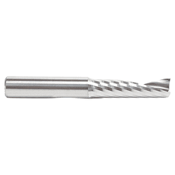 10mm Dia x 35mm Metric Solid Carbide CNC Spiral 'O' Single Flute, Plastic Cutting, 10mm Shank, 76mm Long Up-Cut Router Bits Alt 2 - Image