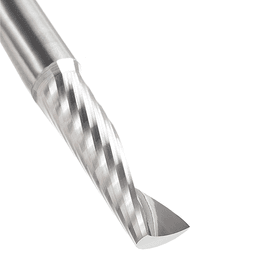 10mm Dia x 35mm Metric Solid Carbide CNC Spiral 'O' Single Flute, Plastic Cutting, 10mm Shank, 76mm Long Up-Cut Router Bits Alt 4 - Image