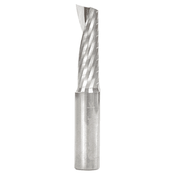 12mm Dia x 38mm Metric Solid Carbide CNC Spiral 'O' Single Flute, Plastic Cutting, 12mm Shank, 76mm Long Up-Cut Router Bit Alt 1 - Image