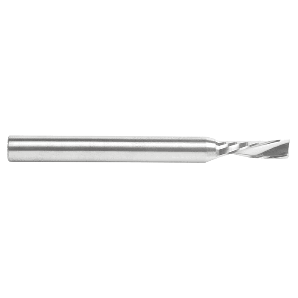 5mm Dia x 16mm Metric Solid Carbide CNC Spiral 'O' Single Flute, Plastic Cutting, 6mm Shank, 64mm Long Down-Cut Router Bit Alt 2 - Image