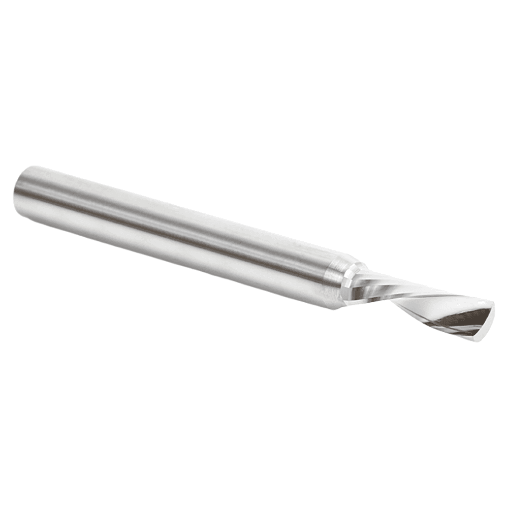 5mm Dia x 16mm Metric Solid Carbide CNC Spiral 'O' Single Flute, Plastic Cutting, 6mm Shank, 64mm Long Down-Cut Router Bit Alt 3 - Image