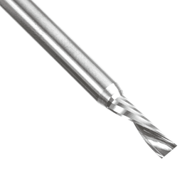5mm Dia x 16mm Metric Solid Carbide CNC Spiral 'O' Single Flute, Plastic Cutting, 6mm Shank, 64mm Long Down-Cut Router Bit Alt 4 - Image