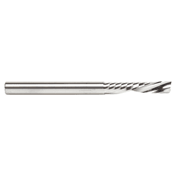 6mm Dia x 30mm Metric Solid Carbide CNC Spiral 'O' Single Flute, Plastic Cutting, 6mm Shank, 76mm Long Down-Cut Router Bit Alt 2 - Image