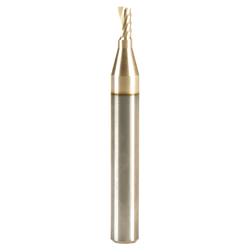 1/8" x 2" x 1/4" Up-Cut 'O' Aluminum Cutting CNC Spiral Router Bit, 1-Flute, 1/4" shank Alt 1 - Image