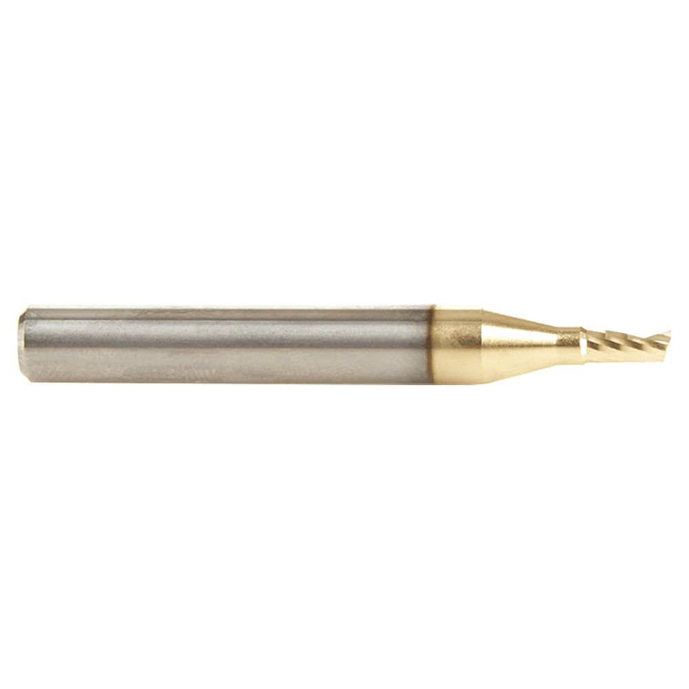 1/8" x 2" x 1/4" Up-Cut 'O' Aluminum Cutting CNC Spiral Router Bit, 1-Flute, 1/4" shank Alt 2 - Image
