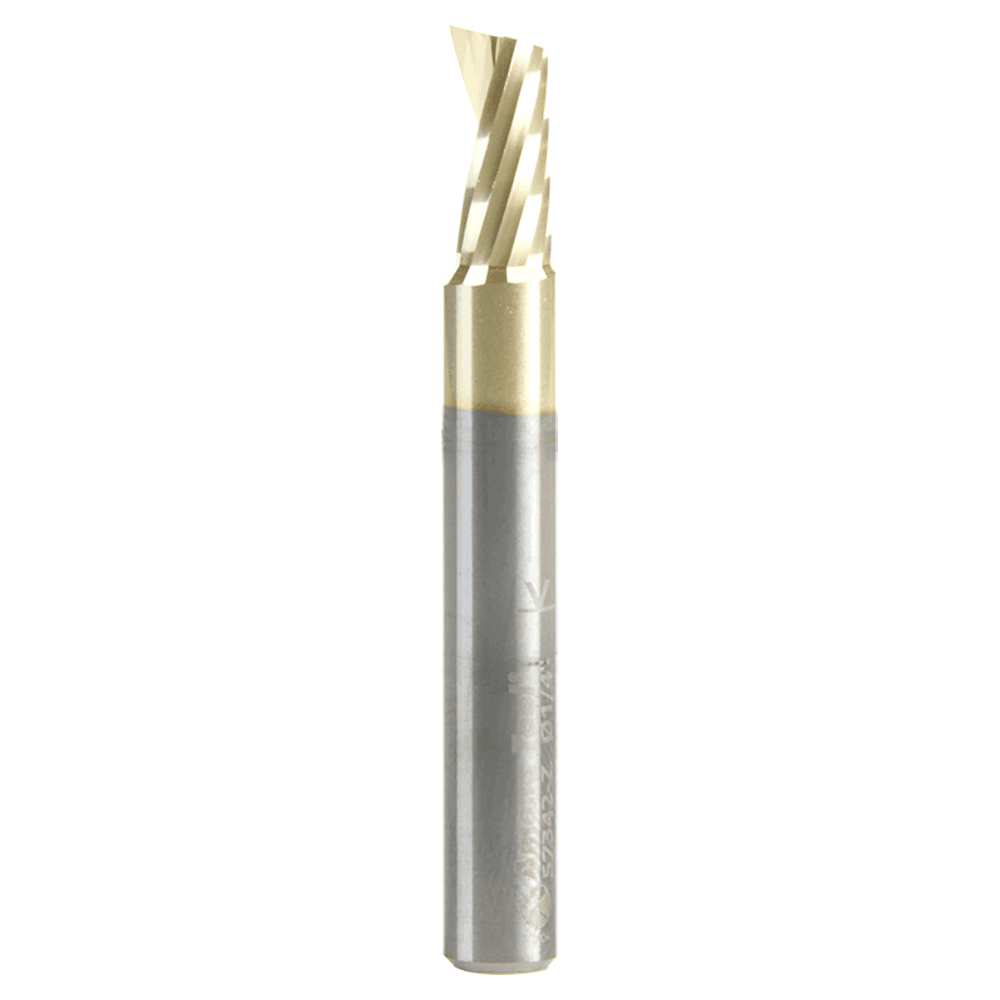 57342-Z 1/4" x 2" Up-Cut 'O' Aluminum Cutting CNC Spiral Router Bit, 1-Flute, 1/4" shank Alt 1 - Image