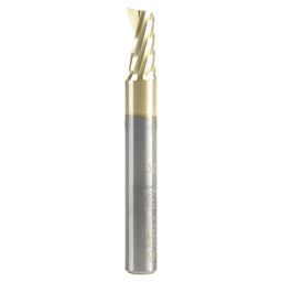 57342-Z 1/4" x 2" Up-Cut 'O' Aluminum Cutting CNC Spiral Router Bit, 1-Flute, 1/4" shank Alt 1 - Image