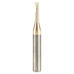 2" x 1/2" Up-Cut 'O' Aluminum Cutting CNC Spiral Router Bit, 1-Flute, 1/4" shank Alt 1 - Image