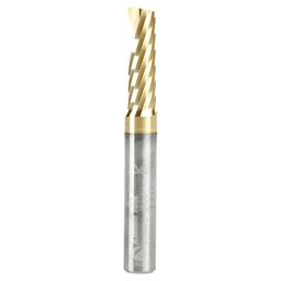 57348-Z 2" x 3/4" Up-Cut 'O' Aluminum Cutting CNC Spiral Router Bit, 1-Flute, 1/4" shank Alt 1 - Image