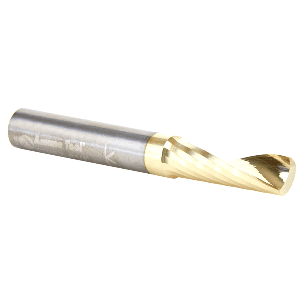 57348-Z 2" x 3/4" Up-Cut 'O' Aluminum Cutting CNC Spiral Router Bit, 1-Flute, 1/4" shank Alt 3 - Image