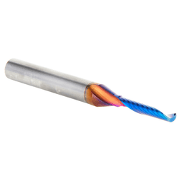 1/8" x 3/4" Spektra Extreme Tool Life Coated Up-Cut 'O' Plastic Cutting CNC Spiral Router Bit, 1-Flute, 1/4" Shank Alt 3 - Image