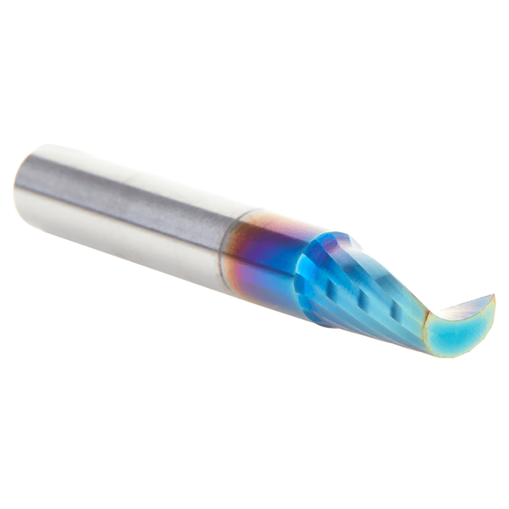 57362-K 1/4" x 2" Spektra Extreme Tool Life Coated Up-Cut 'O' Plastic Cutting CNC Spiral Router Bit, 1-Flute, 1/4" Shank Alt 3 - Image