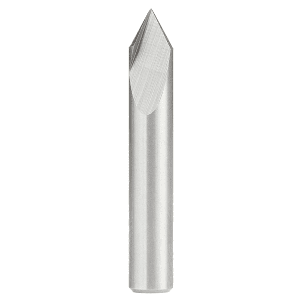 1/4" Dia x 0.560" Solid Carbide V Groove Engraving Bit, 60°, 1/4" Shank Main - Image