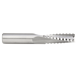 3/8" Dia x 1" CNC Solid Carbide Roughing Spiral 3 Flute, Chipbreaker, 3/8" Shank Up-Cut Router Bit for Castle And Porter Cable Machines Alt 2 - Image
