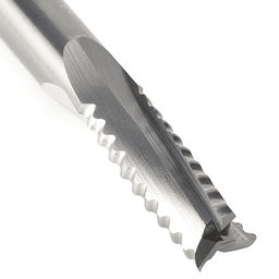 3/8" Dia x 1" CNC Solid Carbide Roughing Spiral 3 Flute, Chipbreaker, 3/8" Shank Up-Cut Router Bit for Castle And Porter Cable Machines Alt 5 - Image