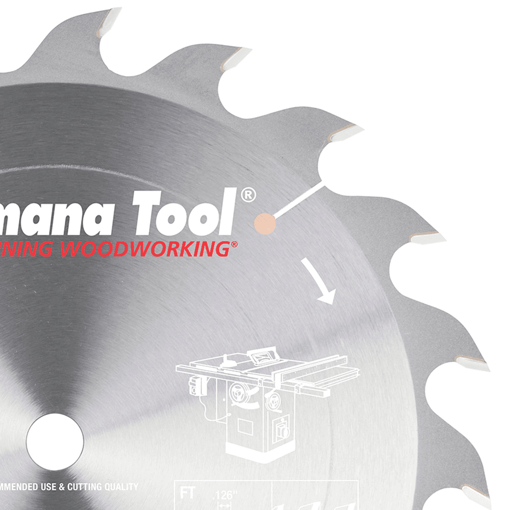 10" x 20 Teeth Carbide-tipped Standard Ripping Saw Blade - Alt Image 1