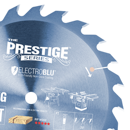Prestige 10" x 24 Teeth Electro-Blu Coated Standard Ripping Saw Blade - Alt Image 1