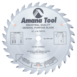 10" x 30 Teeth Ripping/General Purpose Saw Blade - Main Image
