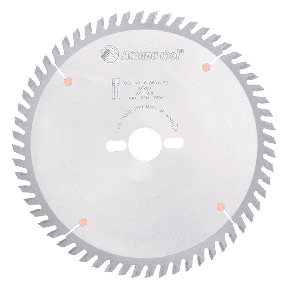 10" x 60 Teeth Heavy Duty Trimming/Cross-Cut General Purpose Saw Blade - Main Image