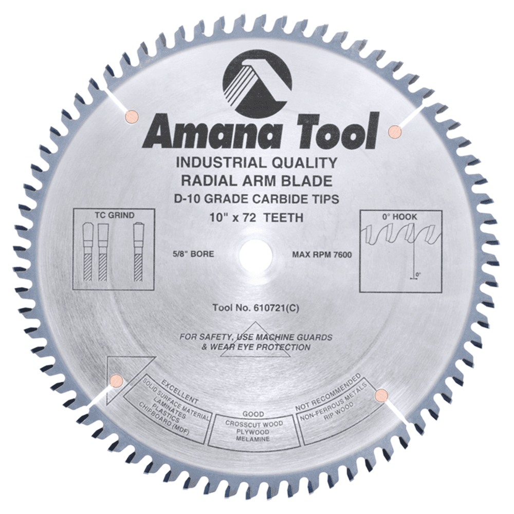 10" x 72 Teeth Solid Surface Saw Blade - Main Image