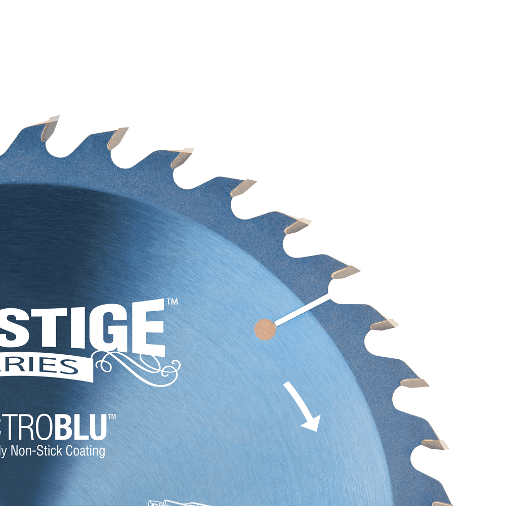 10" x 72 Teeth Electro-Blu Non-Stick Coated Solid Surface Saw Blade - Alt Image 1