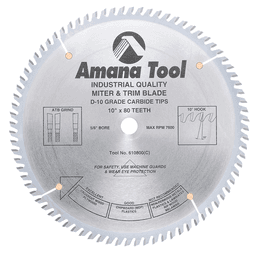 10" x 80 Teeth Trim Saw Blade - Main Image