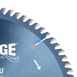 Prestige 10" x 80 Teeth Electro-Blu Non-Stick Coated Fine Cut-Off/Cross-Cut Saw Blade - Alt Image 1