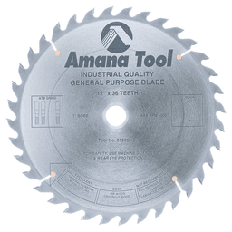 12" x 36 Teeth Ripping/Cross-Cut General Purpose Saw Blade - Main Image