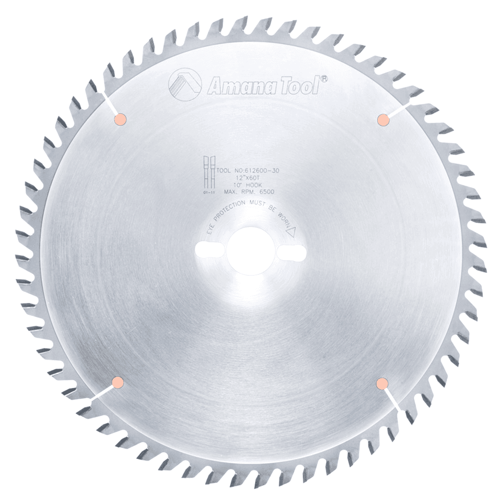 12" x 60Teeth Cross-Cut/Cut-Off Saw Blade - Main Image