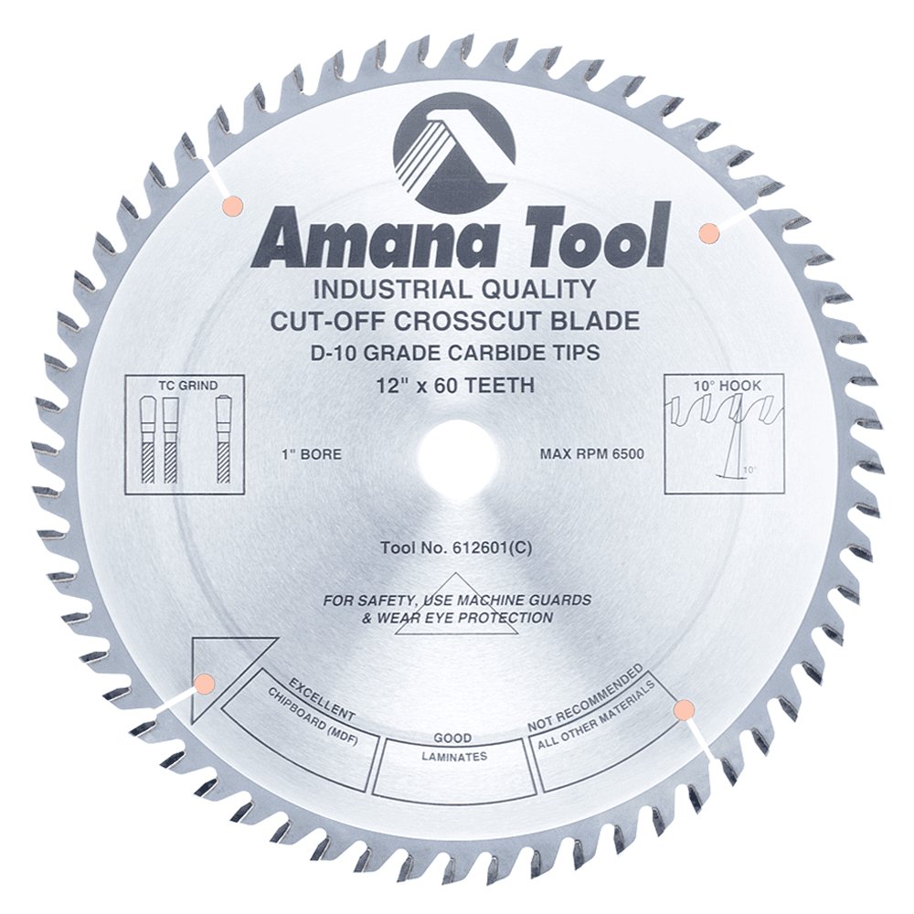 12" x 60 Teeth Heavy Duty Trimming/Cross-Cut General Purpose Saw Blade - Main Image