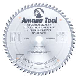 12" x 60 Teeth Heavy Duty Trimming/Cross-Cut General Purpose Saw Blade - Main Image