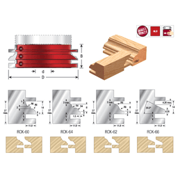 4-3/4" Dia x 1-1/2" Insert Carbide 2-Wing Stile/Rail, 1-1/4" Bore Profile #3 Steel Alt 1 - Image