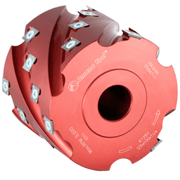 5" Dia x 4" x 1-1/4" Bore Insert Carbide luminum Roughing Spiral Planer, 24 Teeth Alt 1 - Image