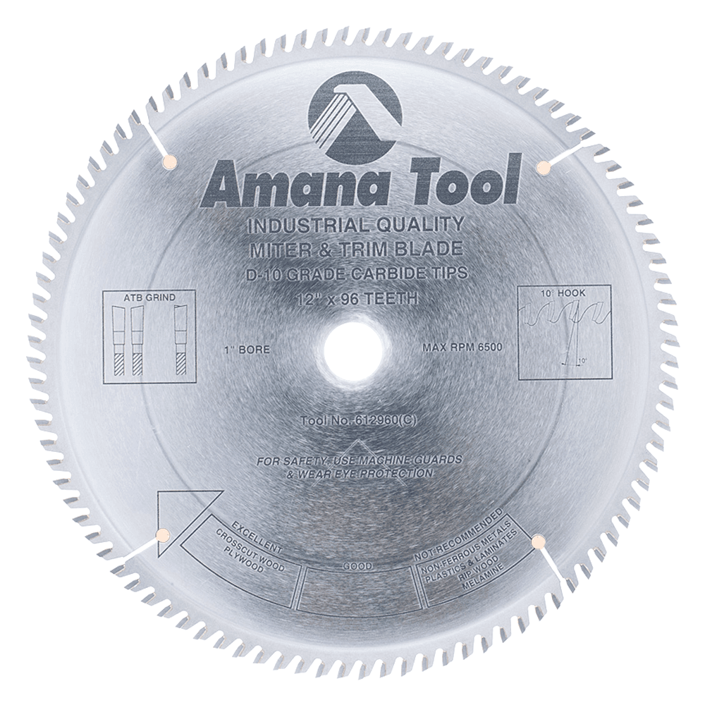 12" x 96 Teeth Trim Saw Blade - Main Image
