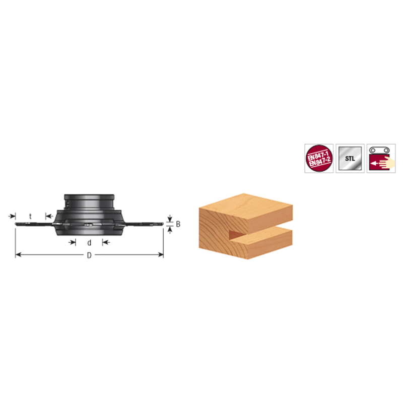 160mm x 8mm - 15mm x 1-1/4" Bore Insert Carbide Adjustable Groove with Scorer/Ring Nut Alt 1 - Image