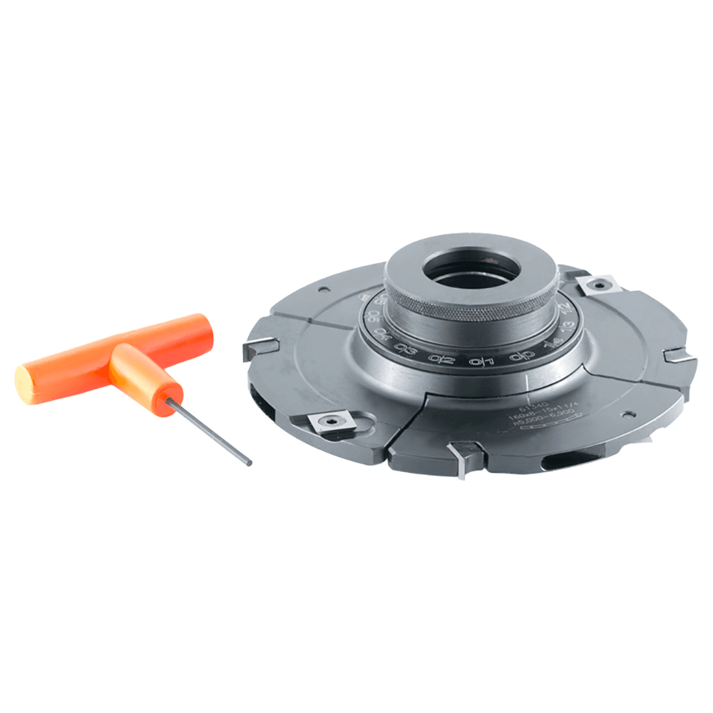 160mm x 8mm - 15mm x 1-1/4" Bore Insert Carbide Adjustable Groove with Scorer/Ring Nut Alt 2 - Image
