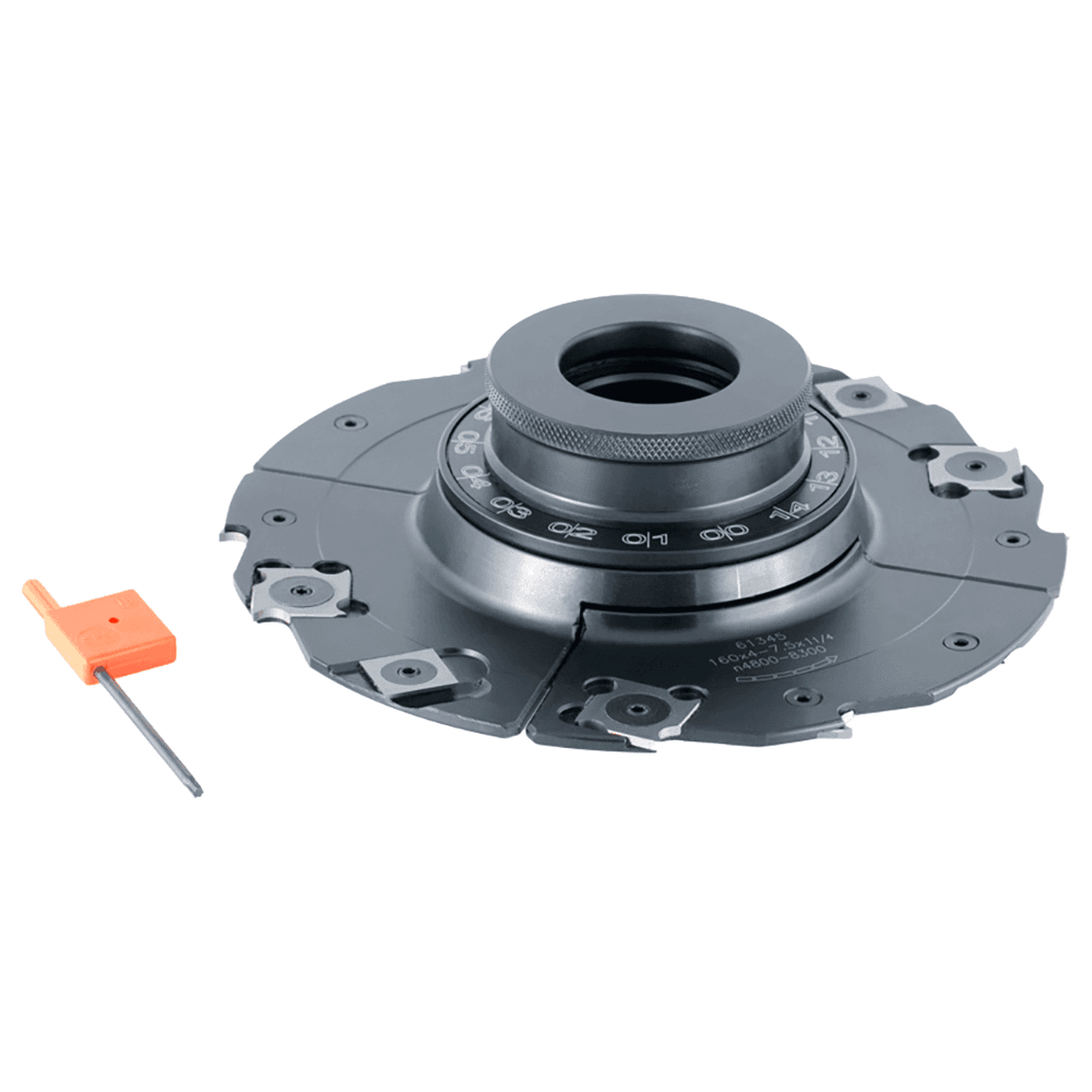 160mm x 4.0mm - 7.5mm x 1-1/4" Bore Insert Carbide Adjustable Groove with Scorer/Ring Nut Alt 2 - Image