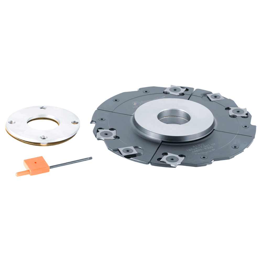 160mm x 4.0mm - 7.5mm x 1-1/4" Bore Insert Carbide Adjustable Groove/Rabbet with Scorer Alt 2 - Image