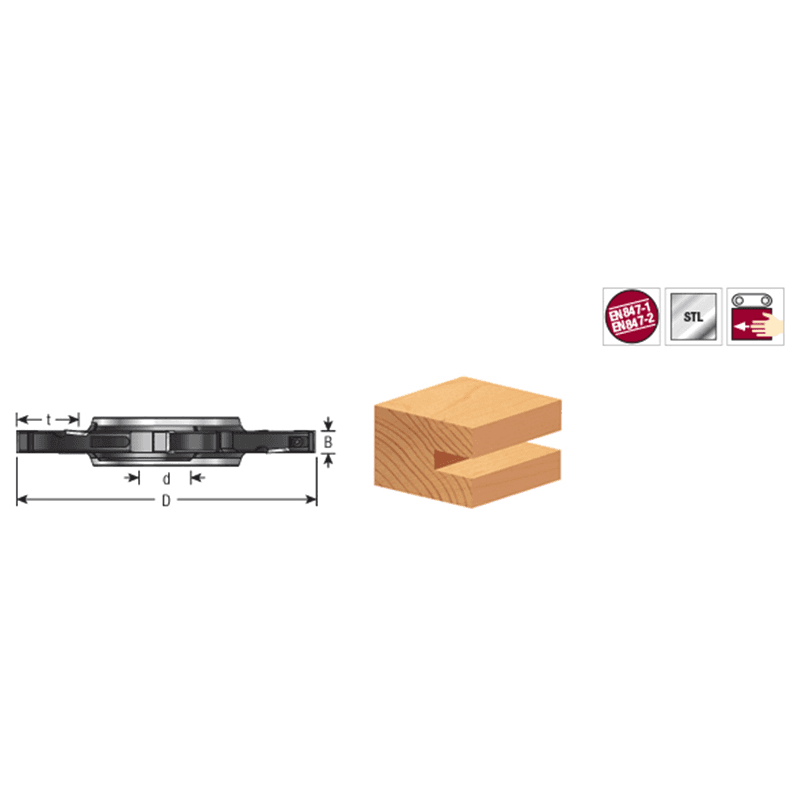 180mm x 12.5mm - 24mm x 1-1/4" Bore Insert Carbide Adjustable Groove with Scorer Alt 1 - Image