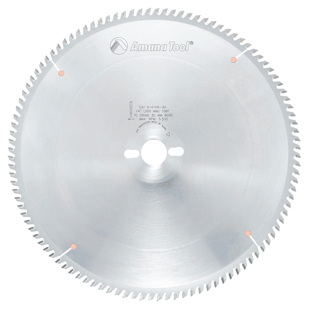 14" x 108 Teeth Fine Cut-Off/Cross-Cut Saw Blade, 30mm Bore - Main Image